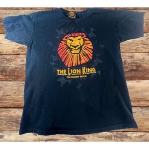 Vintage Disney The Lion King The Musical Broadway Show Tshirt Size Large